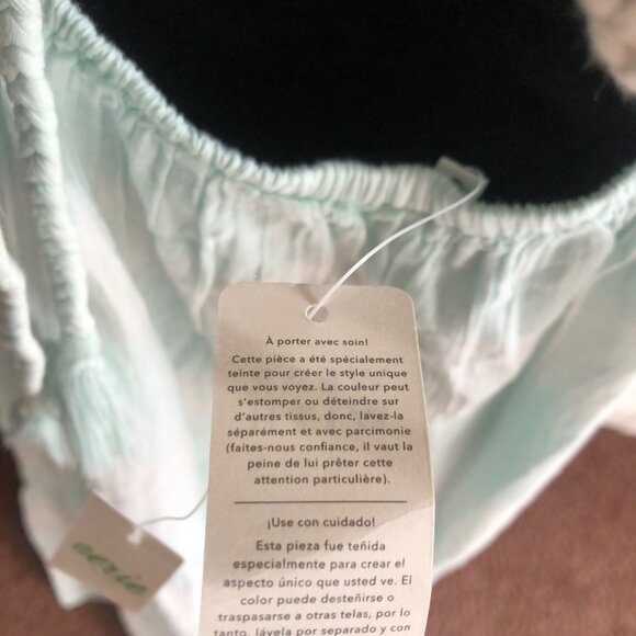 Aerie Light Blue Sleeveless Maxi Dress Adjustable Straps & Tiered Skirt Large - Picture 10 of 13